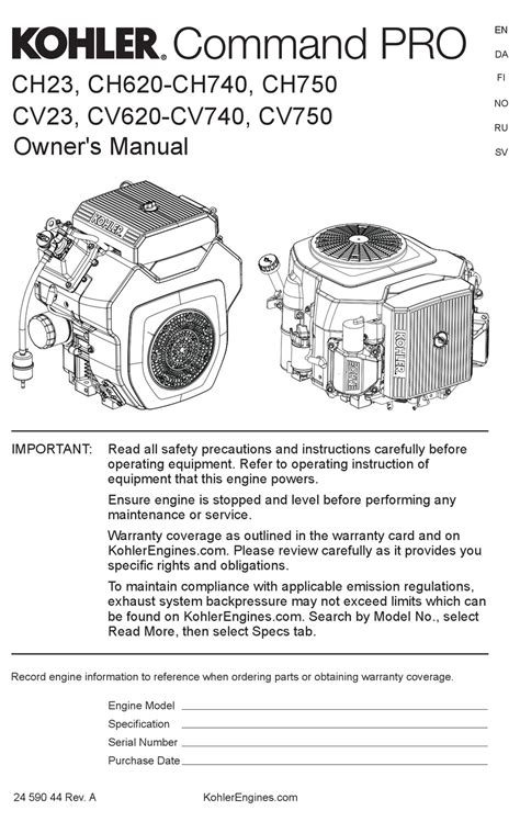 OWNER S MANUAL COMMAND SERIES 